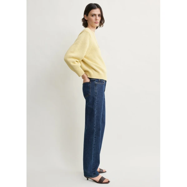 Toteme Oversized crew knit in Buttercup, view 3
