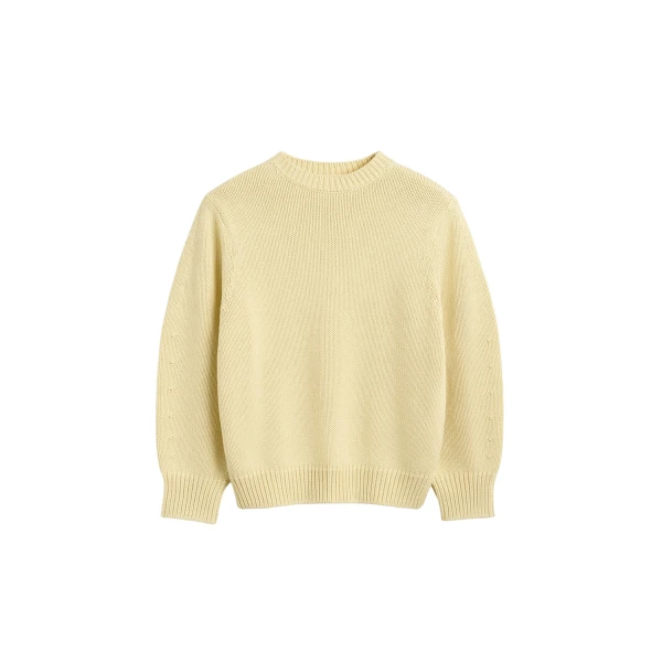 Toteme Oversized crew knit in Buttercup