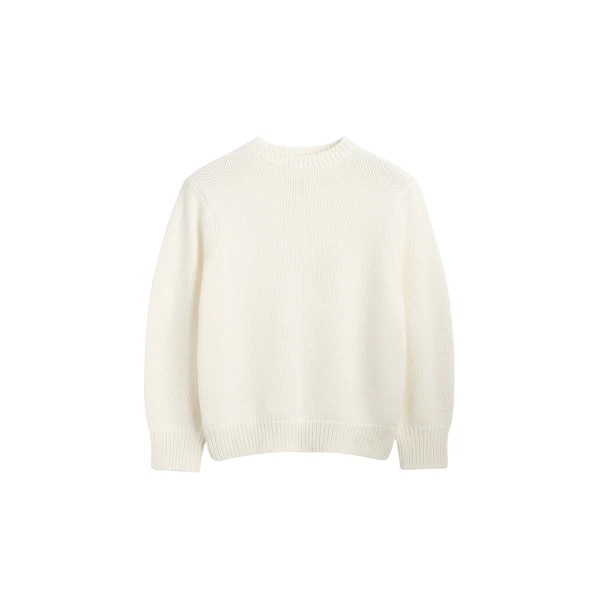 Toteme Oversized crew knit in Macadamia