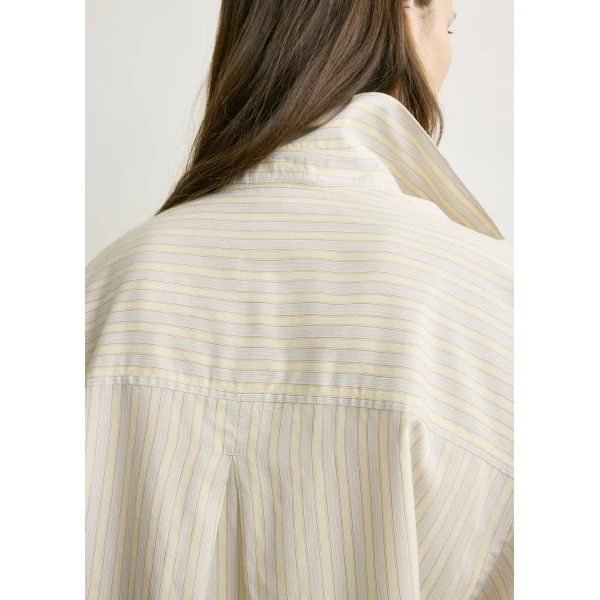 Toteme Oversized striped shirt in Yellow / Sky, view 6