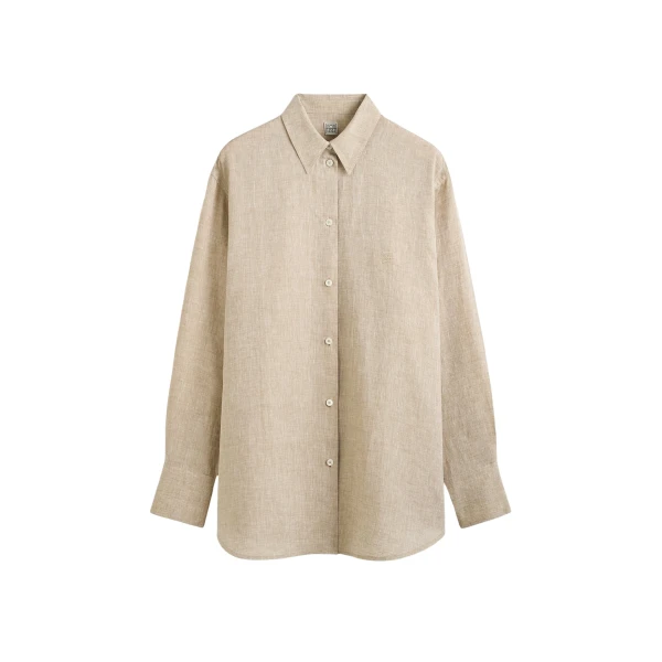Toteme Oversized summer shirt in Natural