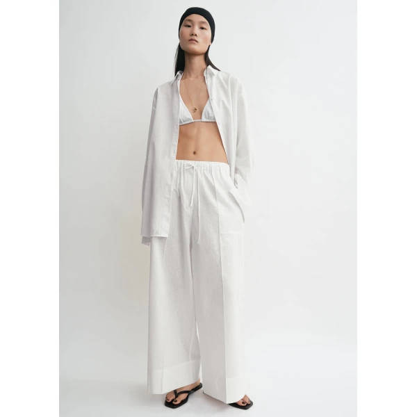Toteme Oversized summer shirt in White, view 3