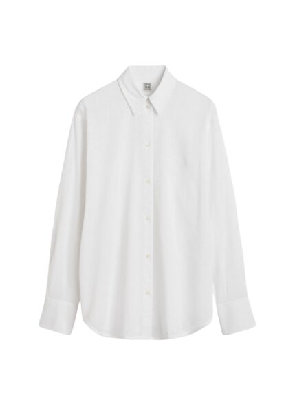 Totême Oversized summer shirt in White - Tops - Scandinavian Minimalist Luxury at Luxury Shoes 