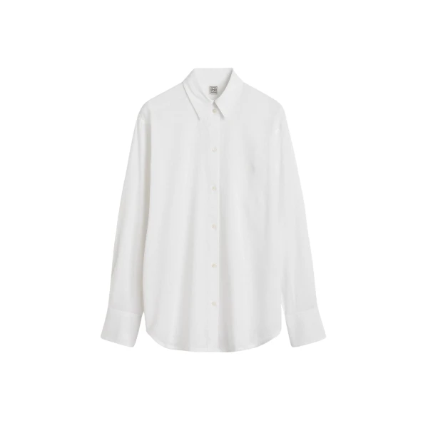 Toteme Oversized summer shirt in White