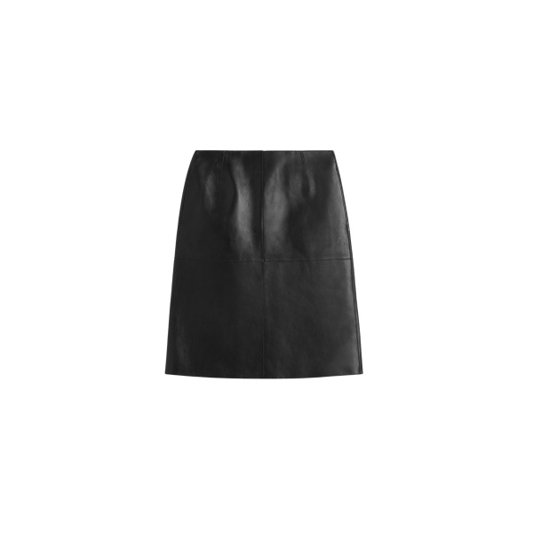 Totême Paneled leather skirt in Black - Skirts - Scandinavian Minimalist Luxury at Luxury Shoes 