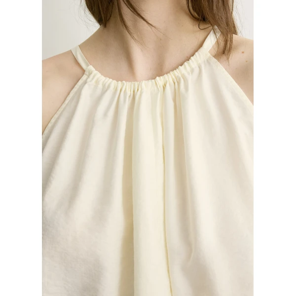 Toteme Parachute halter top in Off-white, view 6