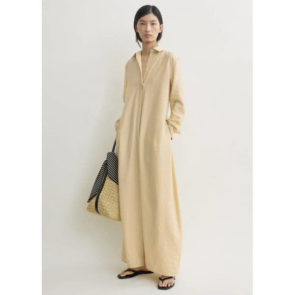 Toteme Parachute shirtdress in Stone Dress, view 2