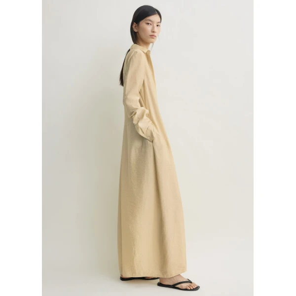 Toteme Parachute shirtdress in Stone Dress, view 3