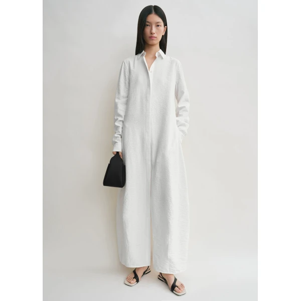 Toteme Parachute shirtdress in White Dress, view 2