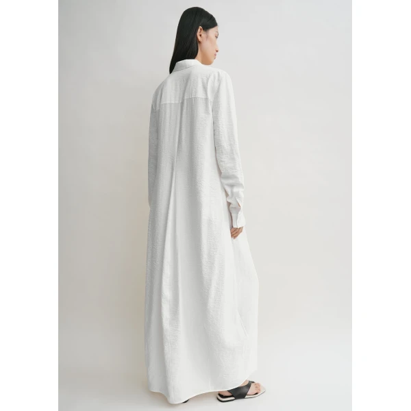 Toteme Parachute shirtdress in White Dress, view 4