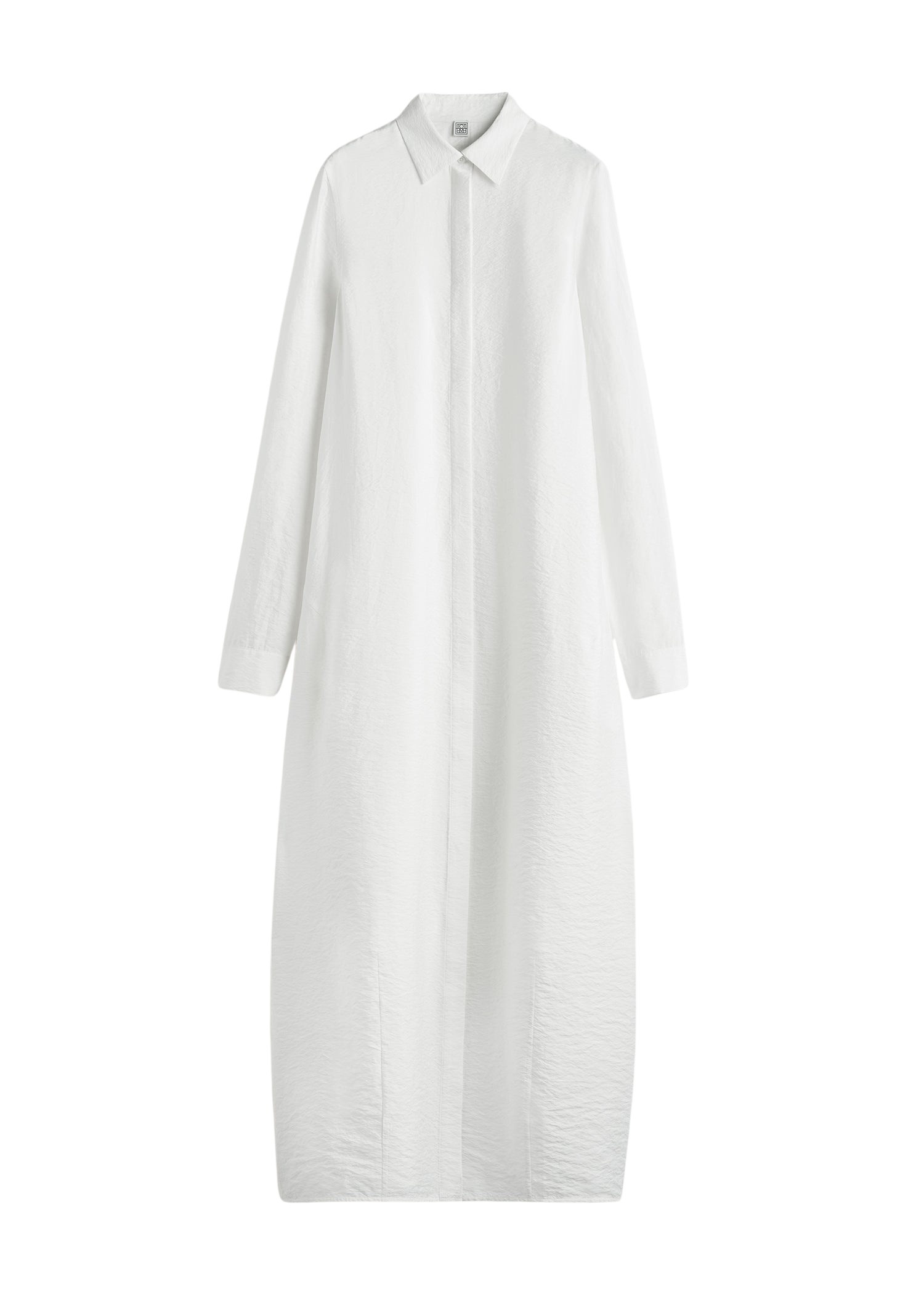 Totême Parachute shirtdress in White - Dresses - Scandinavian Minimalist Luxury at Luxury Shoes 