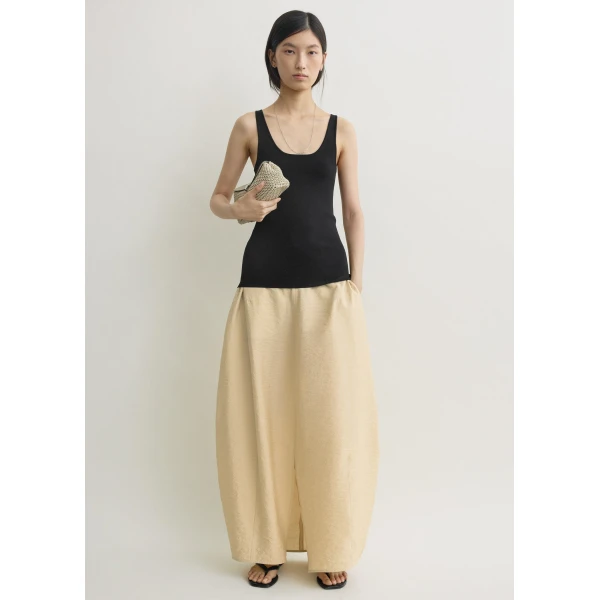 Toteme Parachute skirt in Stone, view 2