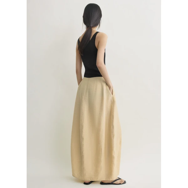 Toteme Parachute skirt in Stone, view 4