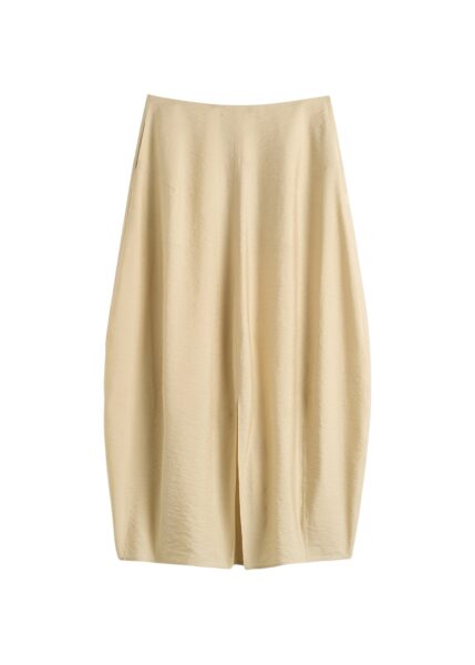 Totême Parachute skirt in Stone - Skirts - Scandinavian Minimalist Luxury at Luxury Shoes 