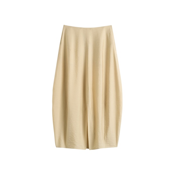 Totême Parachute skirt in Stone - Skirts - Scandinavian Minimalist Luxury at Luxury Shoes 