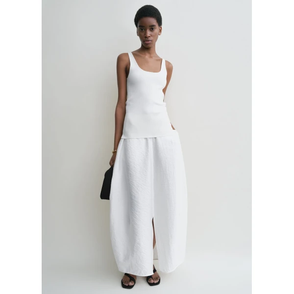 Toteme Parachute skirt in White, view 2