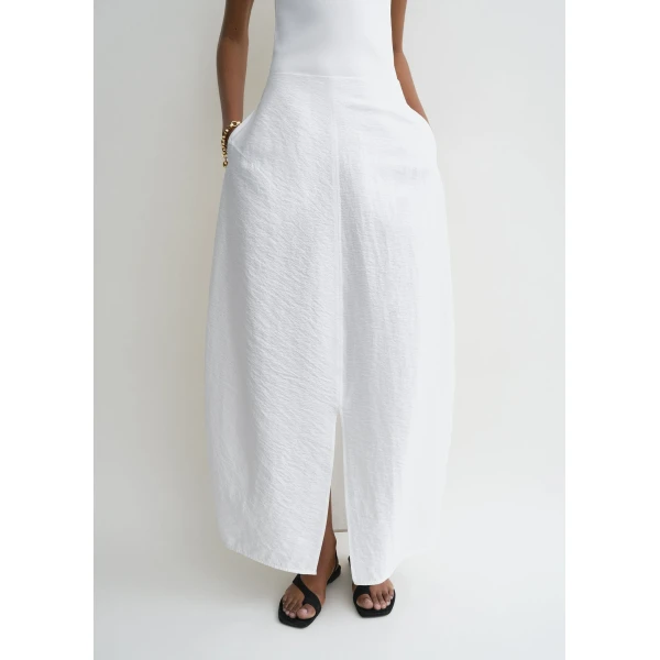 Toteme Parachute skirt in White, view 5