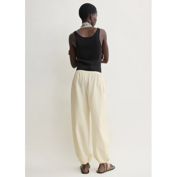 Toteme Parachute trousers in Off-white, view 4