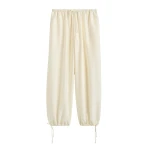 Toteme Parachute trousers in Off-white