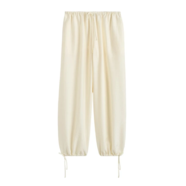 Toteme Parachute trousers in Off-white