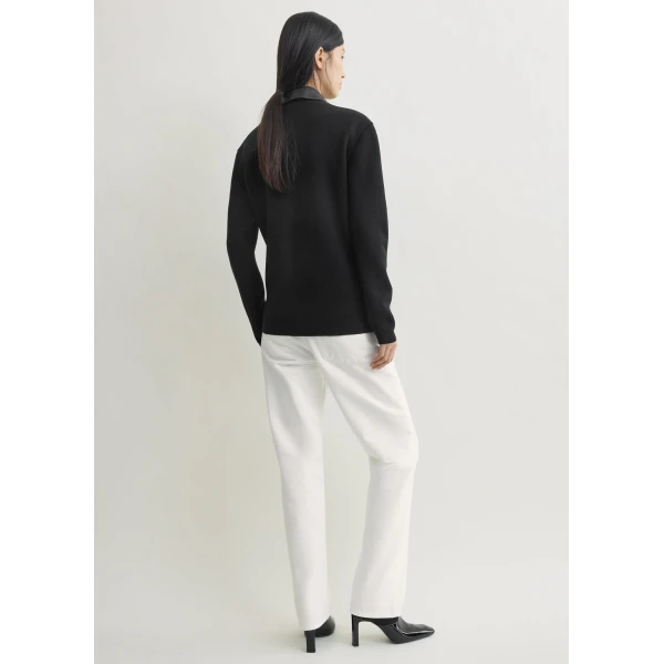 Toteme Patch pocket shirt in Black, view 4