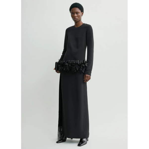 Toteme Petal dress in Black, view 2