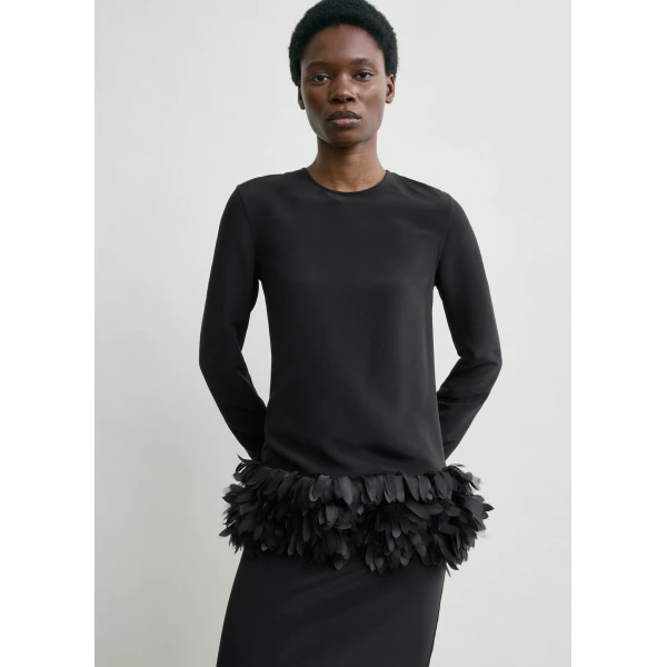 Toteme Petal dress in Black, view 5