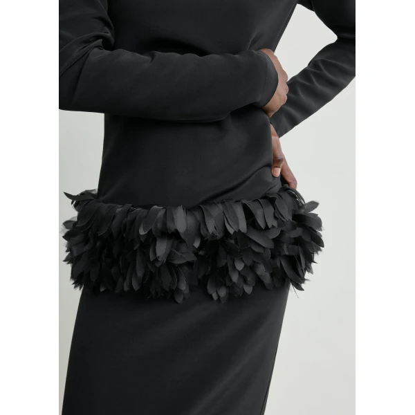 Toteme Petal dress in Black, view 6