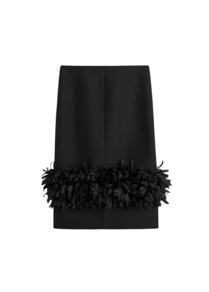 Totême Petal skirt in Black - Skirts - Scandinavian Minimalist Luxury at Luxury Shoes 