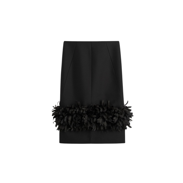 Totême Petal skirt in Black - Skirts - Scandinavian Minimalist Luxury at Luxury Shoes 