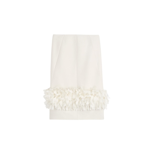 Totême Petal skirt in Ecru - Skirts - Scandinavian Minimalist Luxury at Luxury Shoes 
