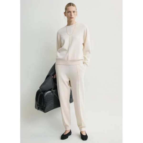 Toteme Pintucked sweater in Ecru, view 2