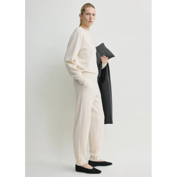 Toteme Pintucked sweater in Ecru, view 3