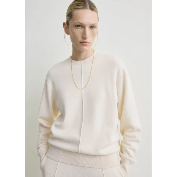Toteme Pintucked sweater in Ecru, view 5
