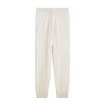 Toteme Pintucked sweatpants in Ecru