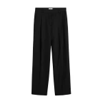 Toteme Pleat trousers in Black