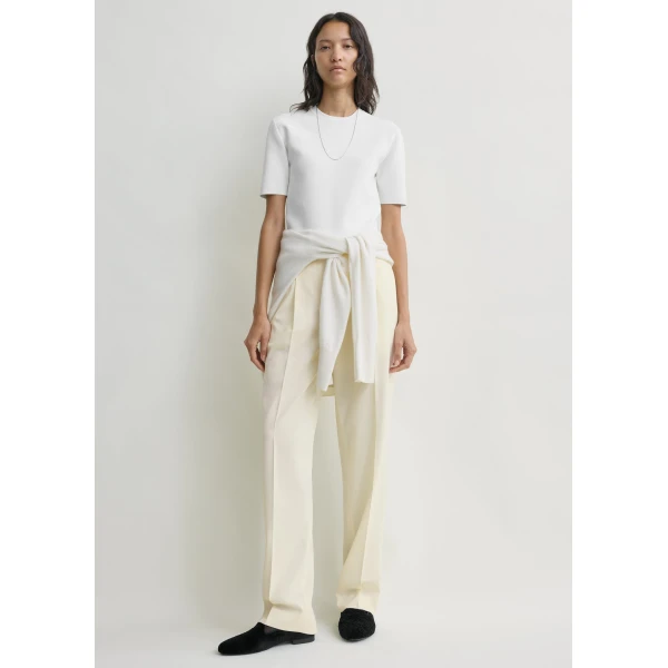 Toteme Pleat trousers in Off-white, view 2