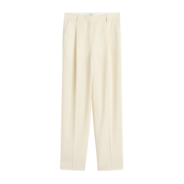 Totême Pleat trousers in Off-white - Pants - Scandinavian Minimalist Luxury at Luxury Shoes 