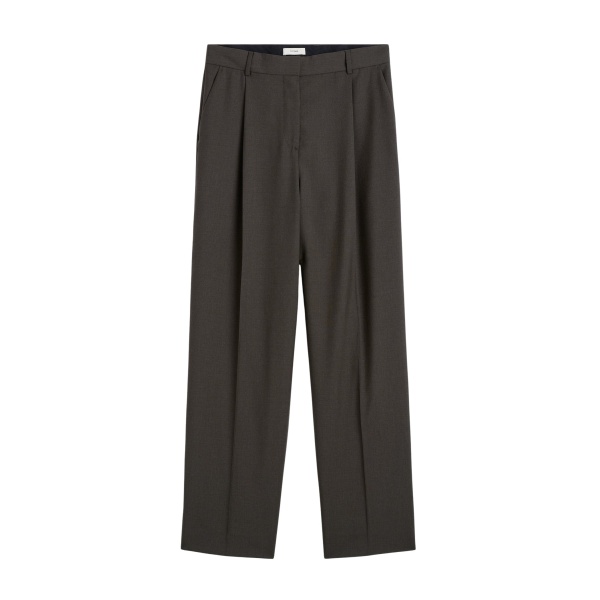 Totême Pleat trousers in Pepper - Pants - Scandinavian Minimalist Luxury at Luxury Shoes 