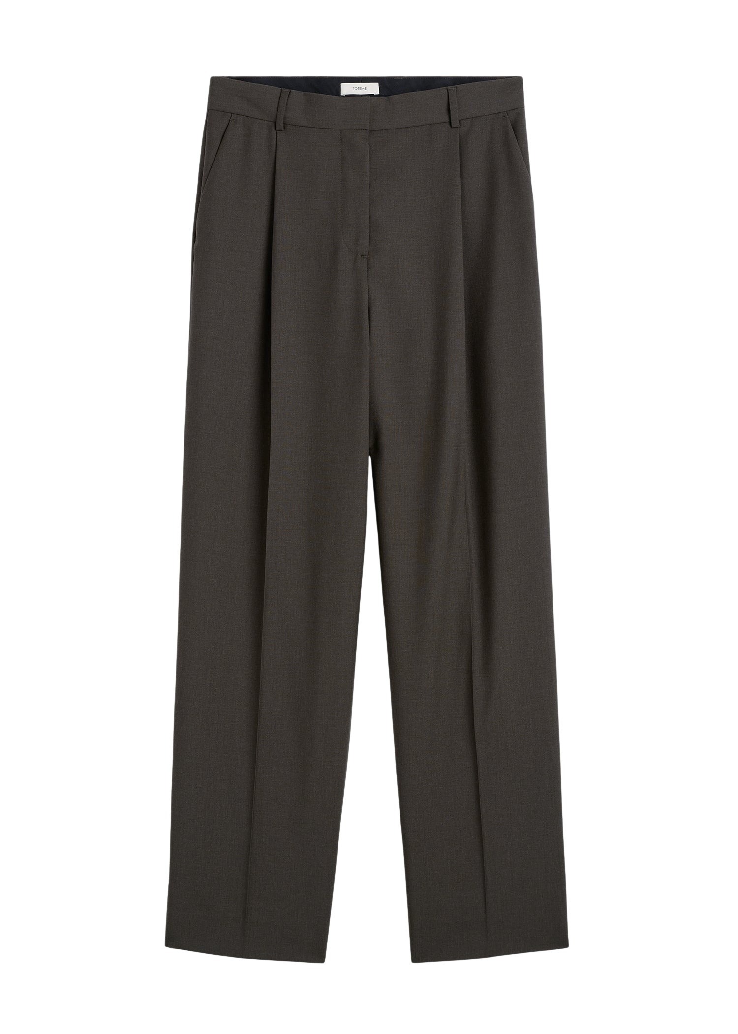 Totême Pleat trousers in Pepper - Pants - Scandinavian Minimalist Luxury at Luxury Shoes 