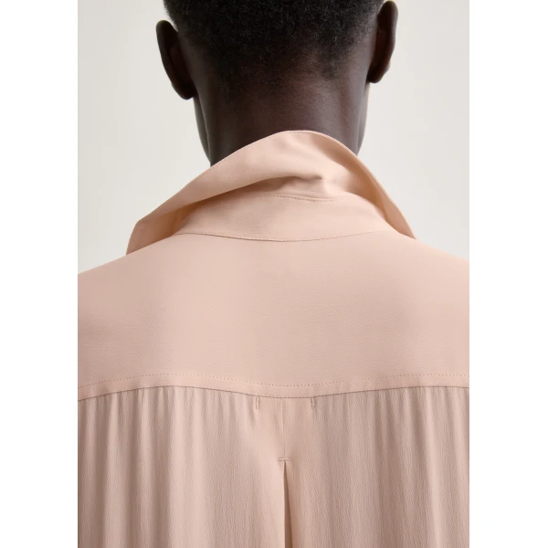 Toteme Pleated shirtdress in Dusty pink Dress, view 6