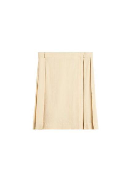 Totême Pleated wrap skirt in Champagne - Skirts - Scandinavian Minimalist Luxury at Luxury Shoes 