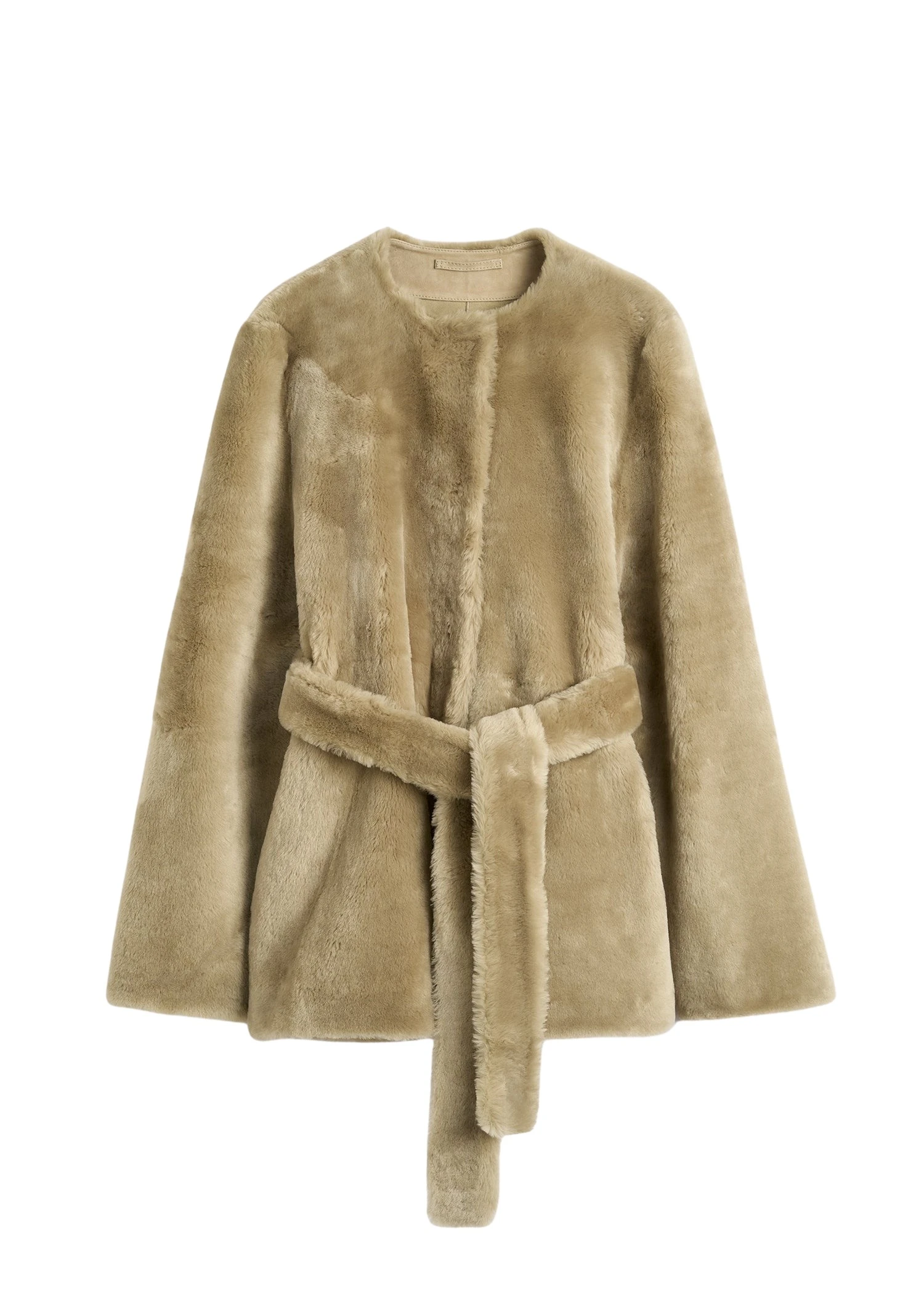 Toteme-Plush-shearling-jacket-in-Rye75662_nobg Toteme Plush shearling jacket in Rye
