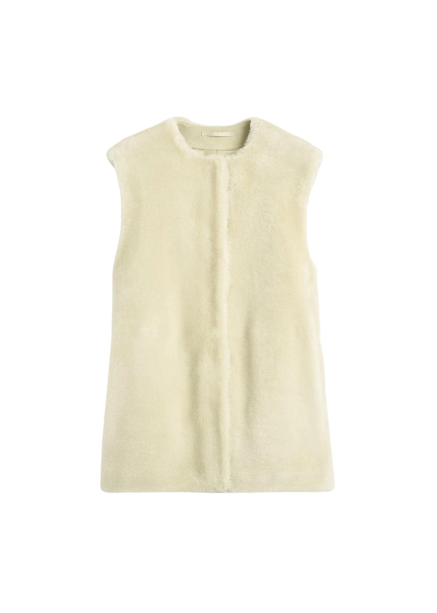Toteme-Plush-shearling-vest-in-Ecru73415_nobg Toteme Plush shearling vest in Ecru