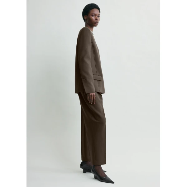 Toteme Pocket top in Bark, view 3
