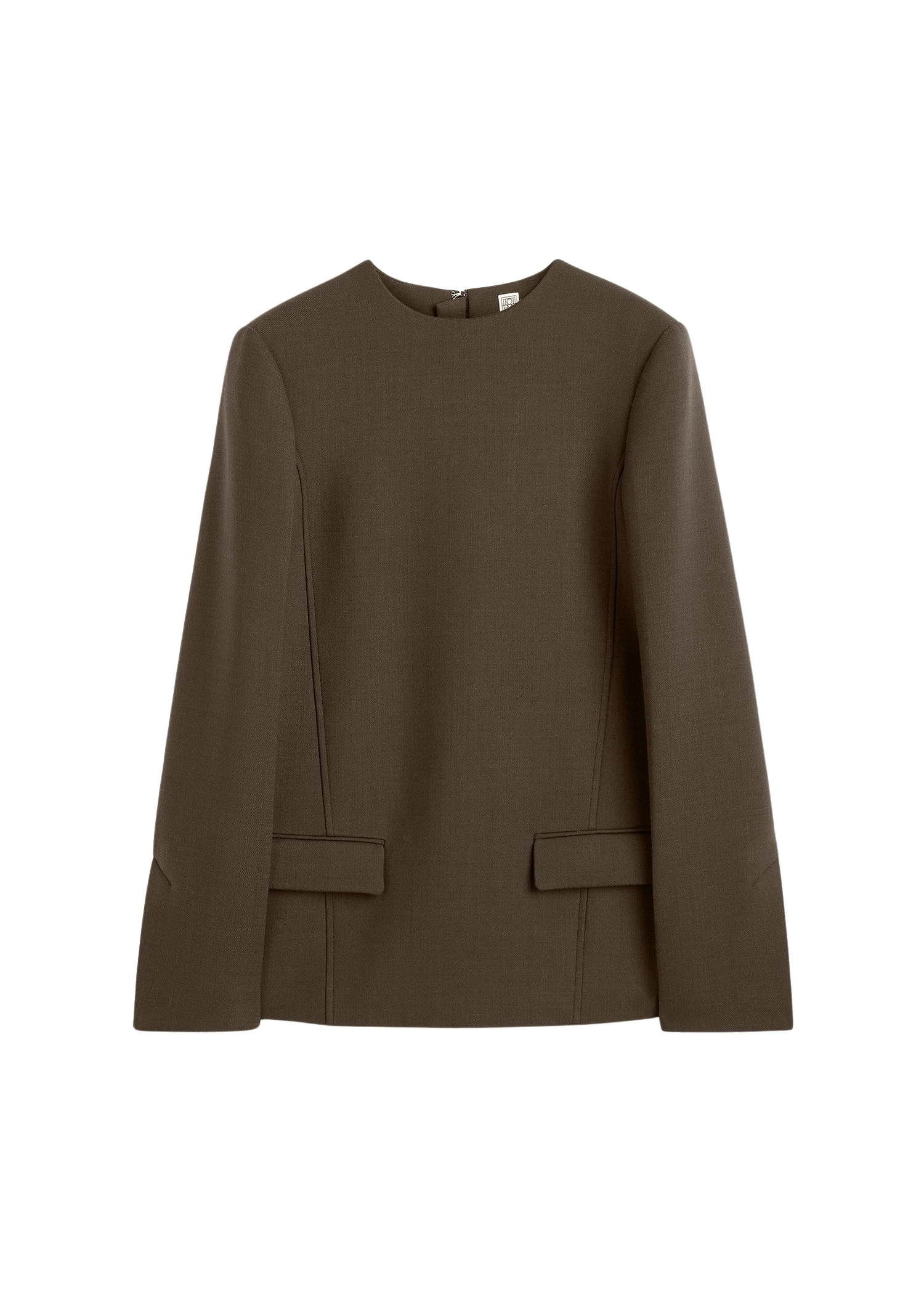 Toteme-Pocket-top-in-Bark27810_nobg Toteme Pocket top in Bark