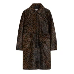 Toteme Pony hair coat in Leopard