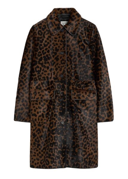 Totême Pony hair coat in Leopard - Coats - Scandinavian Minimalist Luxury at Luxury Shoes 