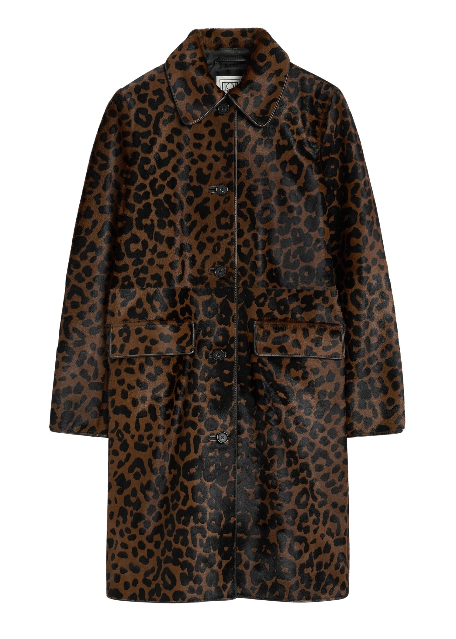 Totême Pony hair coat in Leopard - Coats - Scandinavian Minimalist Luxury at Luxury Shoes 
