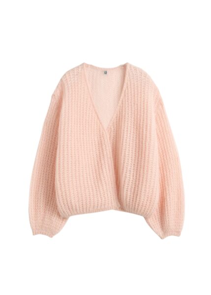 Totême Puffed cardigan in Bloom - Knitwear - Scandinavian Minimalist Luxury at Luxury Shoes 